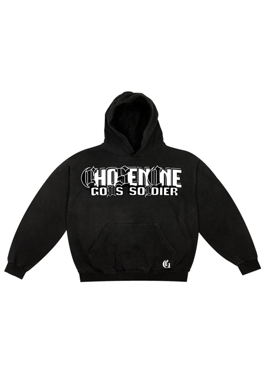 Chosen One - Gods Soldier Oversized Hoodie (In Black)